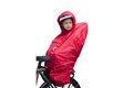 Pláštěnka s cyklosedačce HAMAX Rain Red