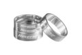 Podložky Reverse Alloy Ultra-Lite set 1 1/8" Silver
