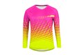 Dámský dres s dlohým rukávem FORCE MTB Angle Pink/Fluo