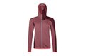 Dámská mikina s kapucí ORTOVOX Fleece Light Grid Mountain Rose