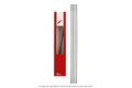 Náhradní špice FULCRUM Rapid Red 3 Front left / Rear right 295,5 mm (4pcs+niples)