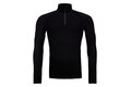 Triko s dlouhým rukávem ORTOVOX 230 Competition Zip Neck Black Raven