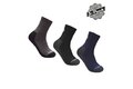 Ponožky SENSOR 3 Pack Treking Evo Black/Grey/Blue