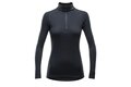 Triko s dlouhým rukávem DEVOLD Duo Active Merino 205 Z.Neck Black