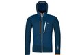 Mikina s kapucí ORTOVOX Fleece Grid Hoody Deep Ocean