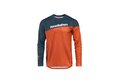 Dres s dlouhým rukávem HORSEFEATHERS Quantum Petrol/Burnt Orange Dres s dlouhým rukávem HORSEFEATHERS Quantum Petrol/Burnt Orange