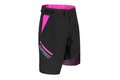 Kraťasy s odnímatel vložkou FORCE F Storm Black/Purple