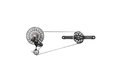 Sada SRAM XX T-Type Eagle Transmission Powermeter AXS 1x12s