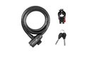 Zámek FORCE Strong Spirálový s držákem 180cm/12mm Black