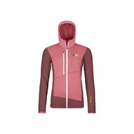 Dámská mikina s kapucí ORTOVOX Fleece Grid Hoody Mountain Rose