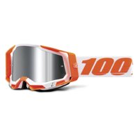 Brýle 100% Racecraft 2 Orange/Mirror Silver Flash Lens