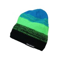 Čepice BLIZZARD Cube black/neon green/blue