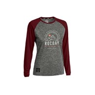 Dámský dres s dlouhým rukávem ROCDAY Camber Melange/Burgundy