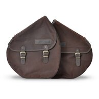 Sada zadních kožených brašen RUFF the Ruffian Brown Slim