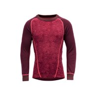 Dětské triko s dlouhým rukávem DEVOLD Duo Active Merino Beetroot