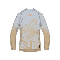 Dámské triko s dlouhým rukávem ENDURA Singletrack Print Aero Blue