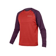 Dres s dlouhým rukávem ENDURA Singletrack Fleece Aubergine