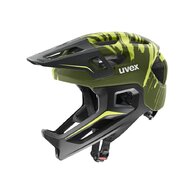 Dětská helma UVEX React Jr Fullface Dark Olive Matt