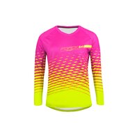 Dámský dres s dlohým rukávem FORCE MTB Angle Pink/Fluo