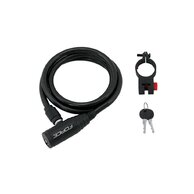 Zámek FORCE F Eco Spirálový s držákem 120cm/8mm Black