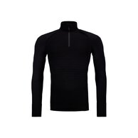Triko s dlouhým rukávem ORTOVOX 230 Competition Zip Neck Black Raven