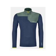 Mikina ORTOVOX Fleece Light Zip Neck Deep Ocean