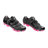 Dámské MTB tretry FORCE Turbo Lady Black/Pink