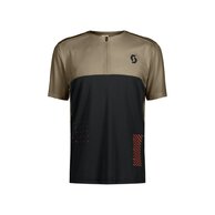 Triko SCOTT Trail Vertic Zip SS Toastbeige/Black