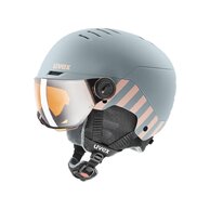 Přilba UVEX Rocket JR Visor Rhino-blush mat- 54-58cm