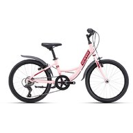 CTM Ellie Matt Light Pink Pearl/Burgundy