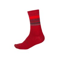 Zimní ponožky ENDURA Baabaa Merino Stripe Red
