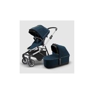 THULE Sleek+Bassinet Aluminum/Navy Blue