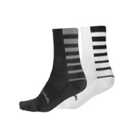 Ponožky ENDURA Coolmax Stripe (2-balení) Black