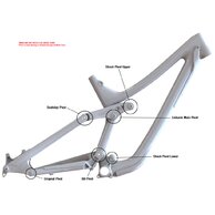 NORCO Sada čepů a ložisek Aurum zadní stavba