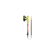 Trekingové hole LEKI Ultratrail FX Junior Naturalcarbon-Bright Red-Neonyellow 95-110 cm