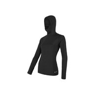 Dámské triko s kapucí SENSOR Merino DF Black
