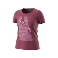 Dámské triko DYNAFIT X Simon Charrière Dark Rose/Blue Turn