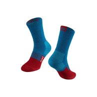 Ponožky FORCE Flake Termo Blue/Red