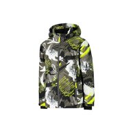 Dětská bunda CMP KID JACKET Snaps Hood Olive/Yellow Fluo