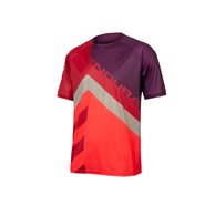 Dres ENDURA SingleTrack Print Tee LTD Pomegranate
