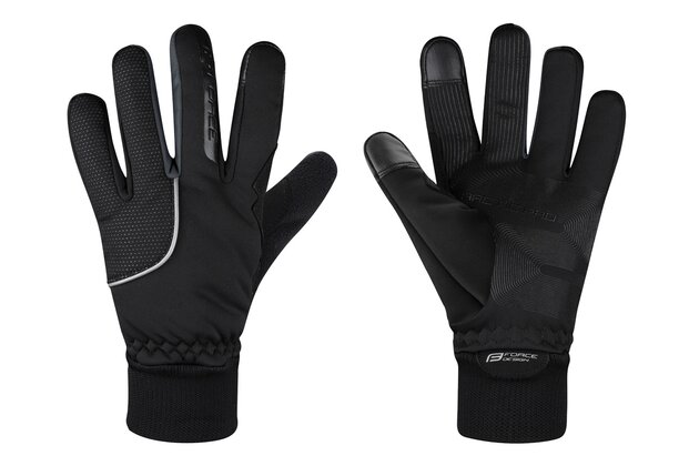 Zimní rukavice FORCE Arctic Pro Black