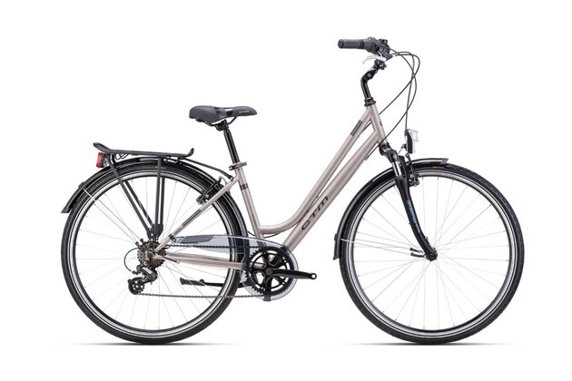 CTM Florence Matte Beige Pearl/Gray