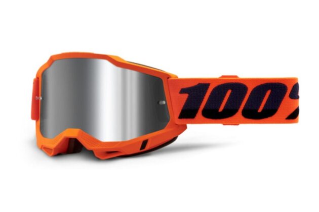 Brýle 100% Accuri 2 Neon/Orange/Mirror Silver Flash Lens