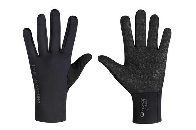 Zimní rukavice FORCE Aspect Neopren Black