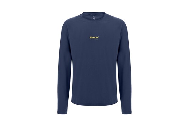 Triko s dlouhým rukávem SANTINI Brand Blue