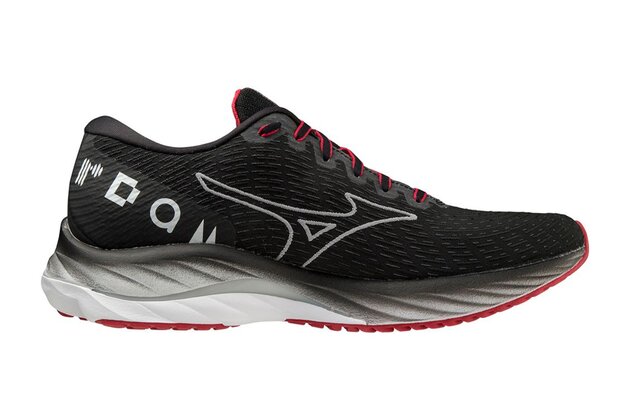 Běžecké boty MIZUNO Wave Rider 26 ( AMS ) / Black / White / Red