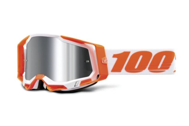 Brýle 100% Racecraft 2 Orange/Mirror Silver Flash Lens