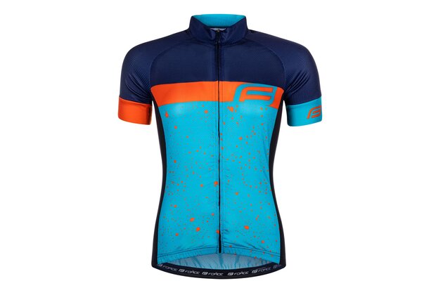 Dámský dres FORCE Spray Lady Blue/Orange