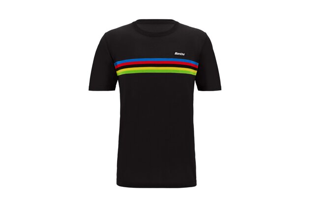 Triko SANTINI UCI World Champion Black