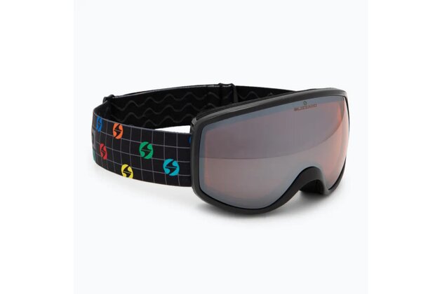 Brýle BLIZZARD 963 DAO, black, amber1, silver mirror